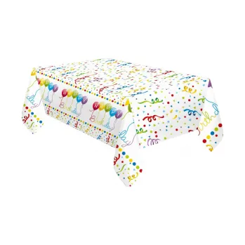 Jednorázový ubrus Plastový ubrus "Happy Birthday" 120x180cm