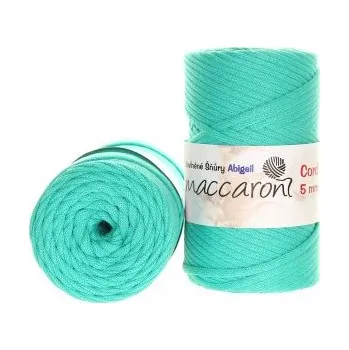 Příze Maccaroni Šňůry Abigail 5mm - 405D tmavý mint