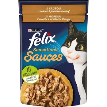 Krmivo pro kočku Felix Sensations Sauce s krůtou v omáčce 85 g