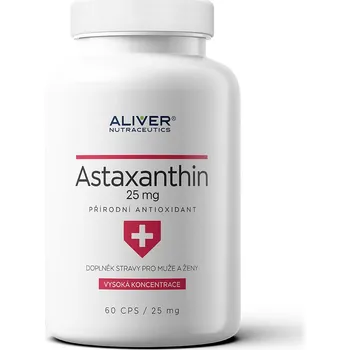 Recenze ALIVER nutraceutics Astaxanthin 600 mg 60 cps. Přírodní produkt Recenze ALIVER nutraceutics Astaxanthin 600 mg 60 cps.