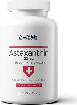 Přírodní produkt ALIVER nutraceutics Astaxanthin 600 mg 60 cps.