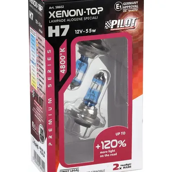 Autožárovka Lampa Italy H7 Pilot Xenon-TOP +120% 58602 2 ks 12V 55W