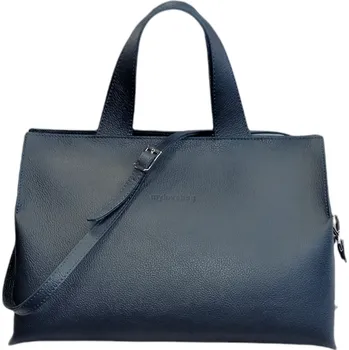 My Love Bag větší kožená kabelka tmavě modrá