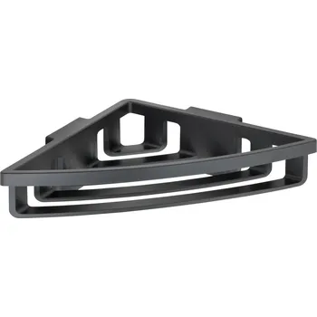 Drátěná police Wenko Bralia rohová polička 19,5 x 7 x 34,5 cm černá