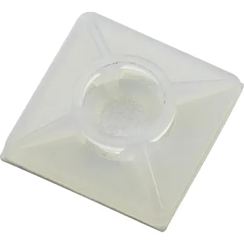 Stahovací páska TRU COMPONENTS WCA26R úchytka 541293 Průměr kabelového svazku (rozsah) 4.80 mm (max) 4cestný vstup pro provlečení transparentní 1 ks