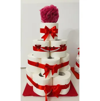 Party dekorace Legrační dort - červený