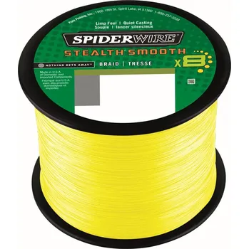 Příze Spiderwire STEALTH Smooth8 0.15mm 16.50kg, žlutá (Hustě pletená šňůra z 8 mi vláken vyrobena v U.S.A.)