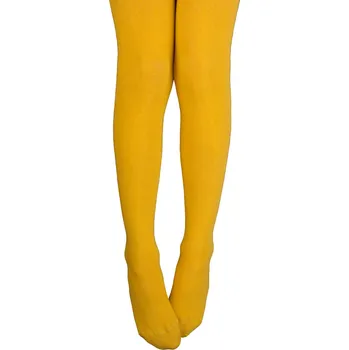 Dívčí oblečení Dětské punčocháče WOLA HOŘČICOVĚ ŽLUTÁ A55 Velikost: 140-146