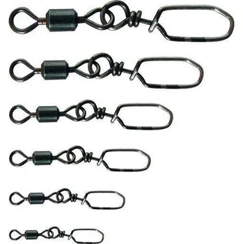 Pevnostní karabina s obratlíkem D.A.M. Power 5ks vel.4