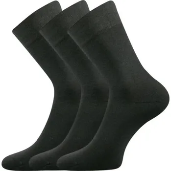 Pánské ponožky Společenské ponožky 3 kusy v balení Lonka Dypak tmavě šedá Velikost: 39-42