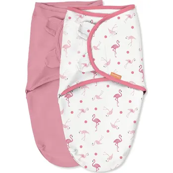 Zavinovačka Summer Infant Zavinovačka SwaddleMe S růžová plameňáci 2ks