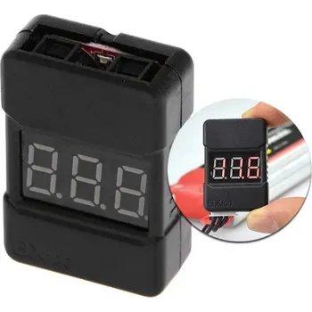 BX100 - Bzučák a měřič napětí článků (1- 8S)