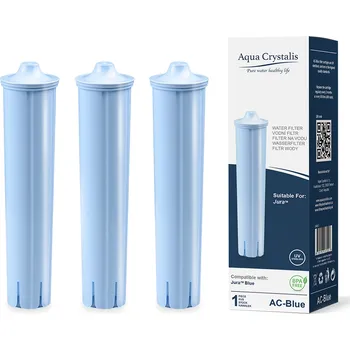 Filtr do kávovaru Aqua Crystalis AC-BLUE vodní filtr pro kávovary JURA (Náhrada filtru Claris Blue) - 3 kusy