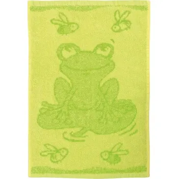 Dětský froté ručník Žába zelená 30x50 cm