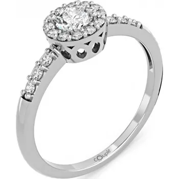 Šperk Couple, Honosný zásnubní prsten Sari, bílé zlato se zirkony, vel. 52, prům. 16.6 mm, 585-66-1-0270.1B00.0.52.001