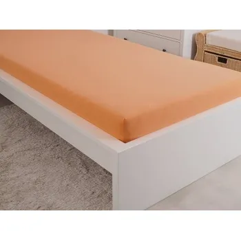Prostěradlo Levné jersey prostěradlo lososové 180x200 cm