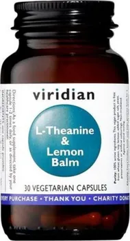 Přírodní produkt viridian L-Theanine & Lemon Balm