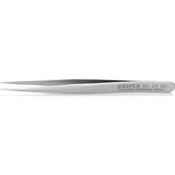 Pinzeta precizní, rovné špice, jehlový tvar, knipex 922102