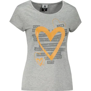 Dámské tričko Dámské triko KIXMI KIXW001122 TMAVĚ ŠEDÝ MELÍR XS