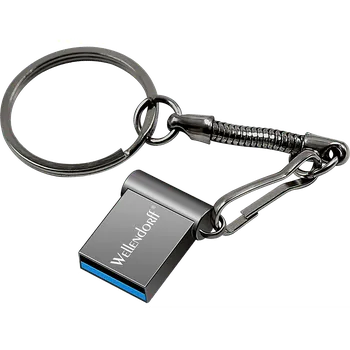 USB flash disk Wellendorff USB Flash disk - Mini - Kovový - 32 GB - USB 2.0 - Šedý
