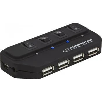 USB hub Esperanza 4x USB port 2.0 HUB
