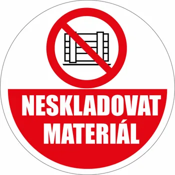 Podlahová značka PVC - NESKLADOVAT MATERIÁL podlahové samolepky 430 mm