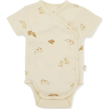 Kojenecký body Konges Slojd Konges Sløjd Zavinovací body s krátkým rukávem Petit Lapin Velikost: 6 měsíců Konges Sløjd Classic Newborn SS Body