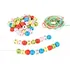 Dětské navlékací korálky Small Foot Dřevěné barevné písmenkové korálky 300 ks