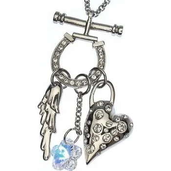 Náhrdelník Masivní náhrdelník Láska,víra,naděje Swarovski Elements