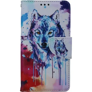 Pouzdro na mobilní telefon Pouzdro iPhone 13 knížkové Kresba vlka (kryt neboli obal na iPhone 13)