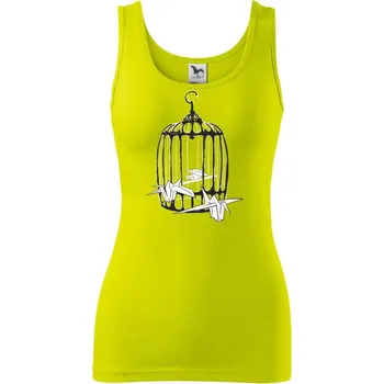 Dámské tričko Origami klícka - Dámské tílko - L ( Limetková )