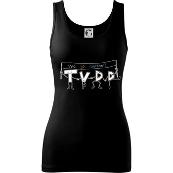 Dámské tričko Asociace debatních klubů TVDD logo - Dámské tílko - 2XL ( Černá )