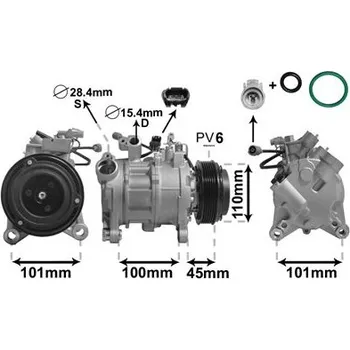 Kompresor klimatizace Kompresor, klimatizace VAN WEZEL 0600K499