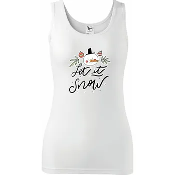 Dámské tričko Sněhulák - let it snow - Dámské tílko - XS ( Bílá )