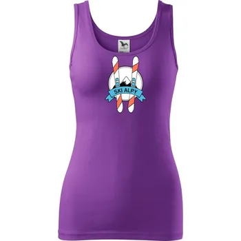 Dámské tričko Ski alpy - Dámské tílko - 2XL ( Fialová )