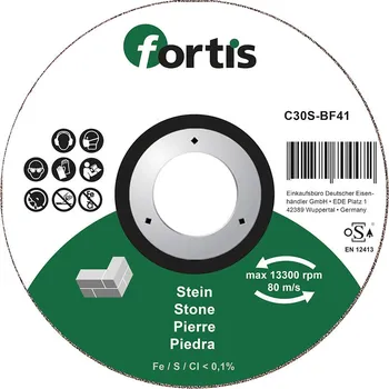 Řezný kotouč Řezací kotouč Fortis na kámen, rovný - 115x2,5mm