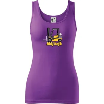 Dámské tričko Můj bejk ještěrka - Dámské tílko - 2XL ( Fialová )