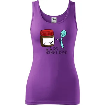 BFF nugeta a lžička - Dámské tílko - S ( Fialová )