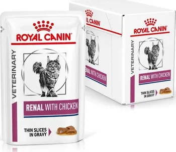 Krmivo pro kočku Royal Canin Veterinary Cat Adult kapsička Renal With Chicken