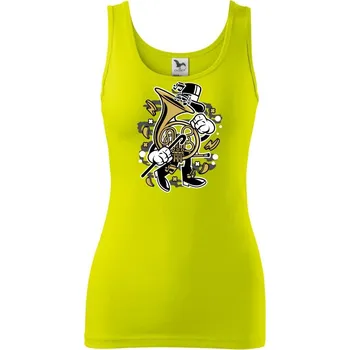 Dámské tričko Trubkanátor - Dámské tílko - 2XL ( Limetková )