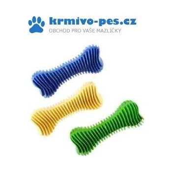 Hračka pro psa Hračka pes Kost Dentální žebrovaná plovací 18cm SP