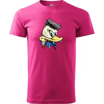 Pánské tričko Kačer rebel - Klasické pánské triko vyšší gramáže - XS ( Purpurová )