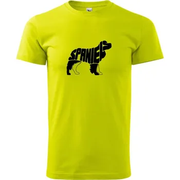 Kokršpaněl - Klasické pánské triko vyšší gramáže - S ( Limetková )