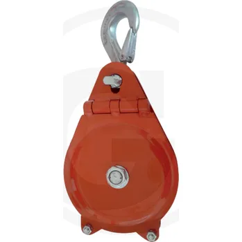 Jištění B-Forest Ocelová naklápěcí kladka s otočnými bočnicemi | 10t | 220mm