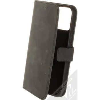 Pouzdro na mobilní telefon 1Mcz Velvet Book flipové pouzdro pro Apple iPhone 13 Pro Max černá (black)