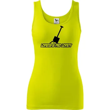 Lopata je pro lopaty - Dámské tílko - L ( Limetková )