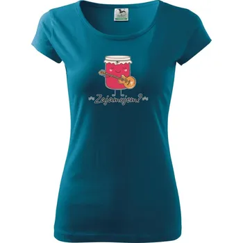 Dámské tričko Zajamujem? - Dámské triko Pure - M ( Petrolejová )