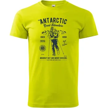 Antarctic Adventure - Klasické pánské triko vyšší gramáže - S ( Limetková )
