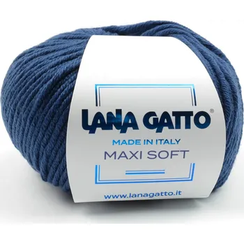 Příze Lana Gatto pletací příze vlna merino MAXI SOFT tmavě modrá