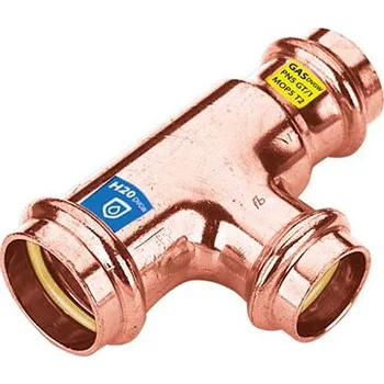 Vodovodní potrubí FRABOPRESS - T-Kus redukovaný 22 x 15 x 18 mm FP.9131.221518